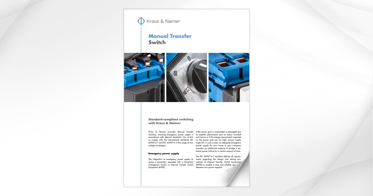 Manual Transfer Switch